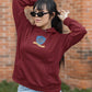 Raven-Paw Women Hoodie Maroon