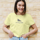 I Am Always Right Crop Top Butter Yellow