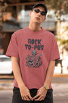Rocktopus Rhapsody Men Oversized T-Shirt Lavender