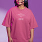 On A Vacation From Routine Women Oversized T-Shirt Blush Pink
