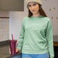 On A Vacation From Routine Women Sweatshirt Mint Green