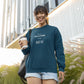 On A Vacation From Routine Women Sweatshirt Navy Blue