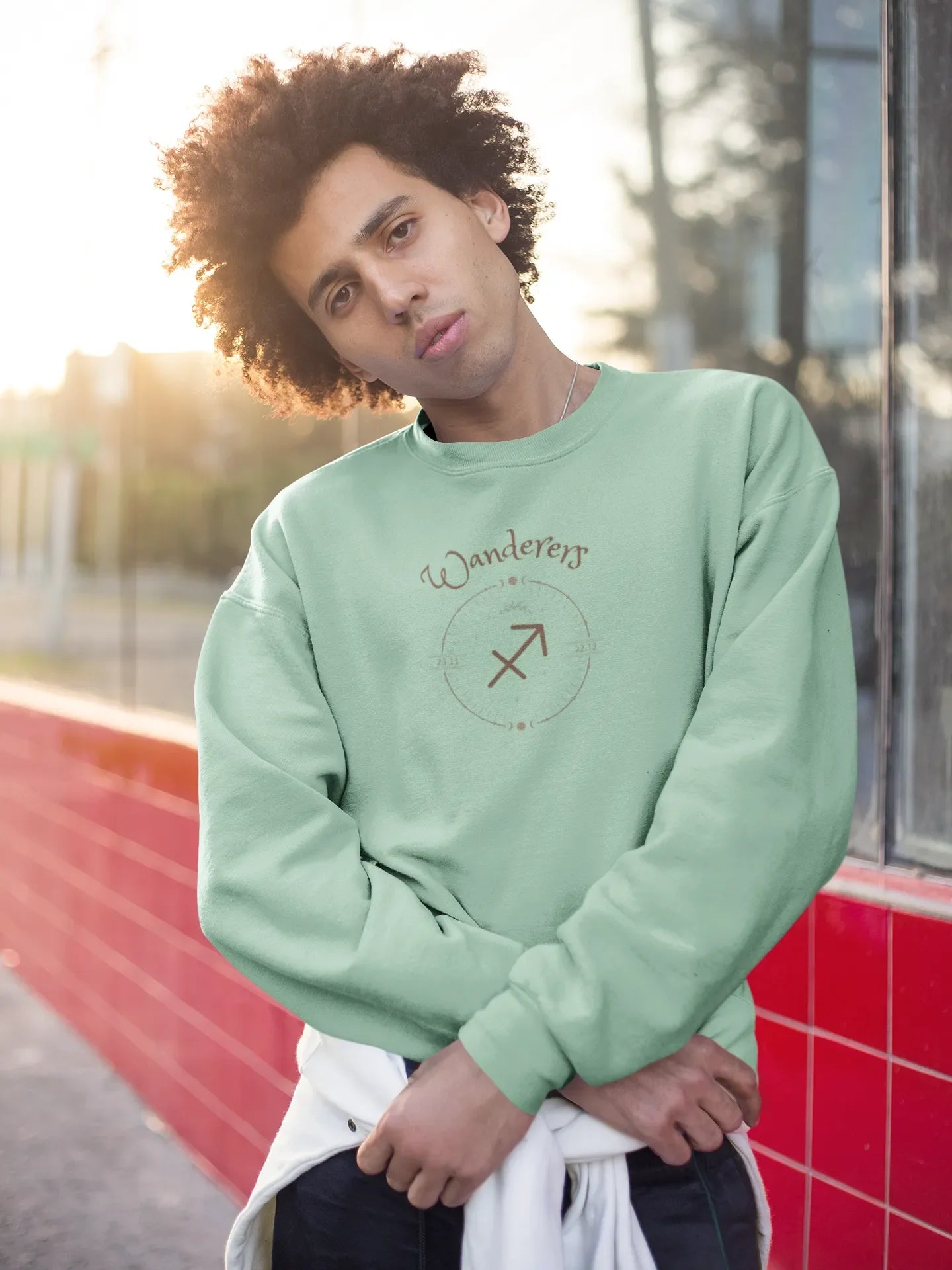 Sagittarian Venturescape Men Sweatshirt TheHappyHumor