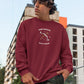 Sagittarius Radiance Men Sweatshirt Maroon