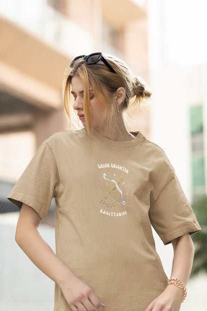 Sagittarius Radiance Women Oversized T-Shirt