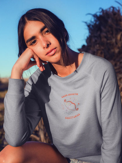 Sagittarius Radiance Women Sweatshirt Grey