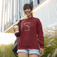 Sagittarius Radiance Women Sweatshirt Maroon