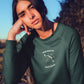 Sagittarius Radiance Women Sweatshirt Olive Green