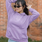 Balance of Sarcasm Women Hoodie Lavender