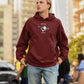 Scorpio Vibes Men Hoodie Maroon