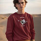 Scorpio Vibes Men Sweatshirt Maroon