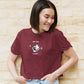 Scorpio Vibes Crop Top Maroon