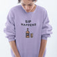 Sip Happens Women Sweatshirt Lavender