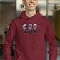 Wisdom In Silence Men Hoodie Maroon