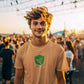 Slyther Out Men T-Shirt Mustard Yellow