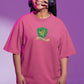 Slyther Out Women Oversized T-Shirt Blush Pink