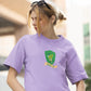 Slyther Out Women Oversized T-Shirt Lavender