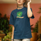 Slyther Out Women Oversized T-Shirt Steel Blue