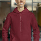 Social Butterfly Men Hoodie Maroon