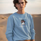 Cool Waddle Men Sweatshirt Steel Blue