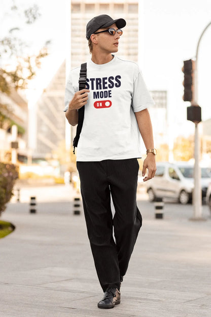 Chill Switch Men Oversized T-Shirt Steel Blue