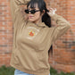 Taurus Force Women Hoodie Beige