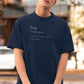 Tea Noun Men Oversized T-Shirt Steel Blue