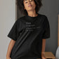 Tea Noun Women Oversized T-Shirt Black