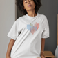Tetris Heart Women Oversized T-Shirt Lavender