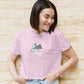 Triangular Harmony Crop Top Pink