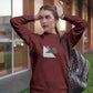 Triangular Harmony Women Sweatshirt Maroon