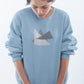 Triangular Harmony Women Sweatshirt Steel Blue