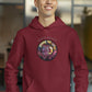 Virgo Vibes Men Hoodie Maroon