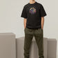 Virgo Vibes Men Oversized T-Shirt Navy Blue