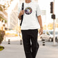 Virgo Vibes Men Oversized T-Shirt Beige