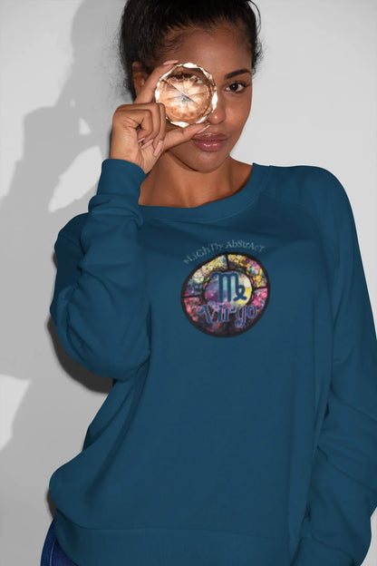 Virgo Vibes Women Sweatshirt Navy Blue