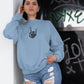 Skeletal Sup' Women Sweatshirt Steel Blue