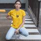 Skeletal Sup' Women T-Shirt Yellow