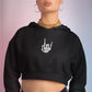 Skeletal Sup' Crop Hoodie