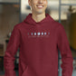 Lunar Zodiac Men Hoodie Maroon