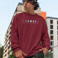 Lunar Zodiac Men Sweatshirt Maroon