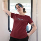 Lunar Zodiac Women T-Shirt Maroon