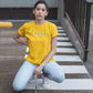 Lunar Zodiac Women T-Shirt Yellow